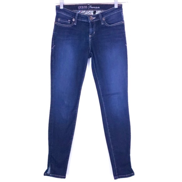 GUESS Premium Women Jean Skinny Low Rise Size 27 (27x29) - Picture 1 of 8